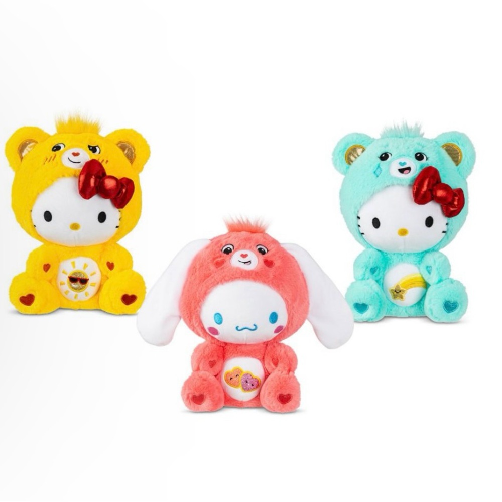 Hello Kitty Care Bears Collab Plush Toy Set